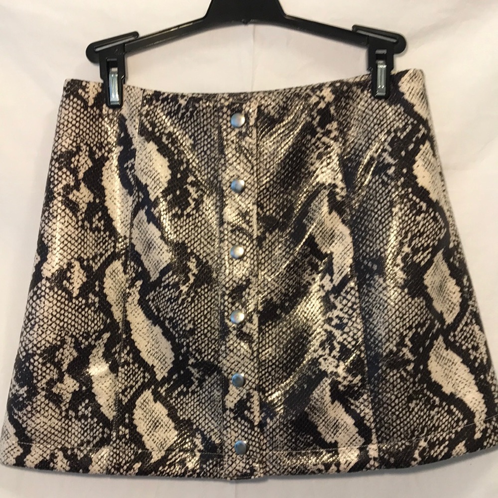 Urban Outfitters faux snake skin mini Skirt